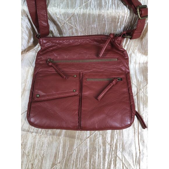 Burno Multi Pocket Crossbody Bag for Women Shoulder Bag Ultra Soft Minimalist - Picture 2 of 6